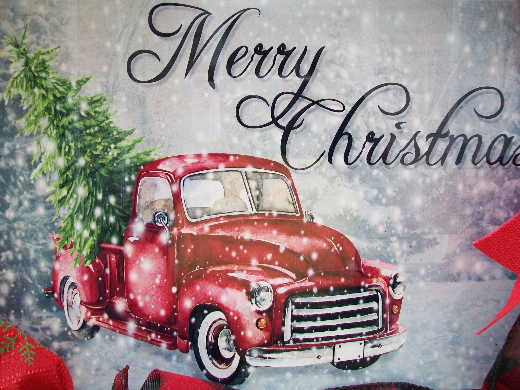 Lot De 2 Rouleaux De Ruban De Noël À Bord Métallique Avec Inscription